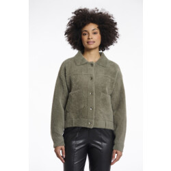 Rino & Pelle boxy jacket bubbly.5002511 green ash