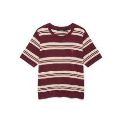 Vero Moda vmcarmelia ss o-neck pullover 10330825 syrah