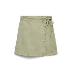 Vero Moda vmliza mr short denim wrap skirt ga 10332535 laurel wreath