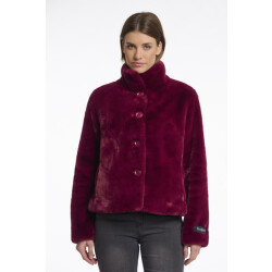 Rino & Pelle single breated fake fur jacket vie.7002511 10881 sugar plum