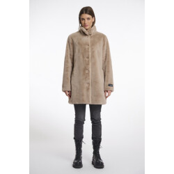 Rino & Pelle single breasted fake fur jacket nonna.7002511 10866 oat