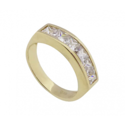 Christian Gouden zirkonia ring