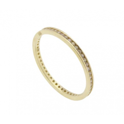 Christian 14 karaat geel gouden zirkonia ring