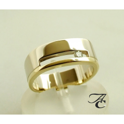 Atelier Christian Gouden ring met briljant