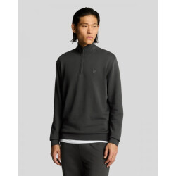 Lyle and Scott Ml2258ton superfine zip gun metal heren sweater 