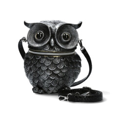Laura Vita Sac chouette argent