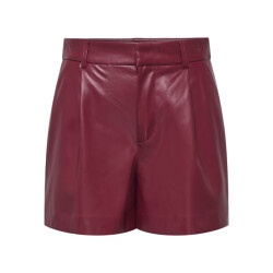 Only Onlsmooth hw faux lea shorts cc pnt wijn
