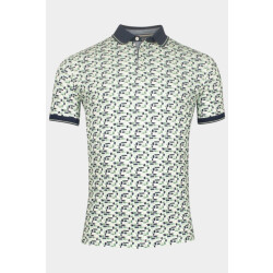 Baileys Polo korte mouw poloshirt pique with all over 515231/72