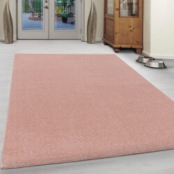 Muratap Basics effen vloerkleed roze laagpolig- 80x150 cm