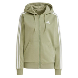 Adidas Dames essentials 3 stripes fleece full zip hoodie