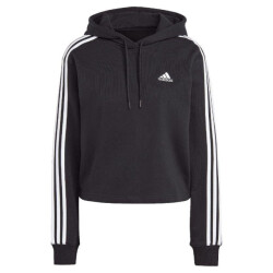 Adidas Dames essentials gestreepte french terry korte hoodie