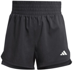 Adidas Dames pacer geweven 3 streep shorts hoog rijp