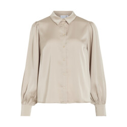 Vila Vienna ravenna ls balloon shirt noos beige
