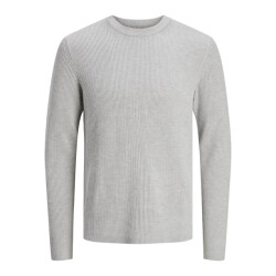 Jack & Jones Jjeperfect knit crew neck ln licht