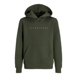 Jack & Jones Jjestar jj sweat hood noos jnr donker
