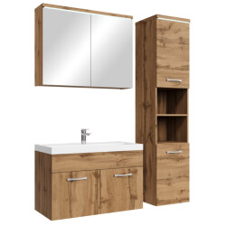 Badplaats Badkamermeubel set paso 80 x 40 cm - badmeubel met spiegelkast