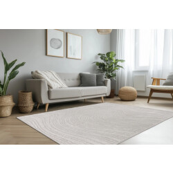 Muratap Lotus home abstract modern vloerkleed 100% polyester, laagpolig, 3d effect -