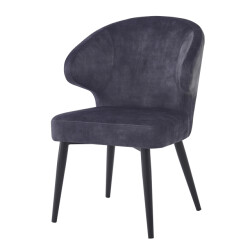 Livingfurn eetkamerstoel donna velvet - 2 stuks