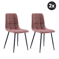 Multifurn 2x eetkamerstoel yerevan rood