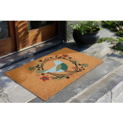 Muratap Bilbao home deurmat droogloopmat – beige 100% kokosvezel / pvc rug-