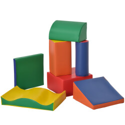 4goodz Schuimbouwstenen voor kinderen foamblokken set van 7 stuks