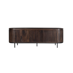 Livingfurn tv meubel noor walnut 170cm mangohout / gecoat staal
