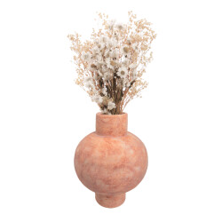 QUVIO Bloemenvaas keramiek bol 25 cm -