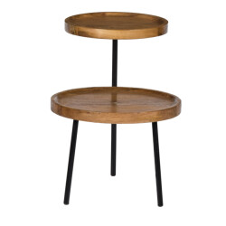 Brix bijzettafel ruby mangohout 45x45x60