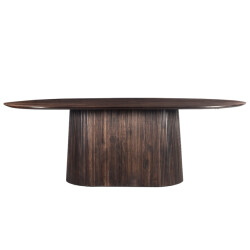 Livingfurn eetkamertafel salvator walnut 200cm mangohout