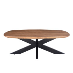Livingfurn salontafel jesper 120cm mangohout / gecoat staal