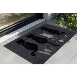 Muratap Wasbare deurmat binnen – welcome – anti-slip & absorberend, voor hal of entree -