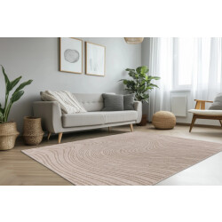 Muratap Lotus home abstract modern vloerkleed 100% polyester, laagpolig, 3d effect -