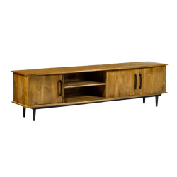 Livingfurn tv meubel elias 200cm mangohout