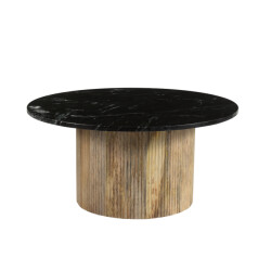 Brix salontafel nova mangohout marmer 70x70x36