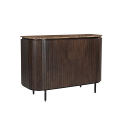 Livingfurn dressoir nora emperador 115cm mangohout / gecoat staal