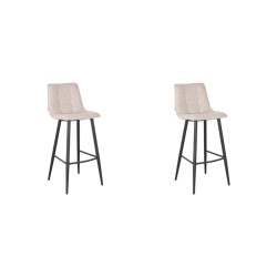 Label51 barkruk jelt naturel boucle 42x46x105 cm set van 2
