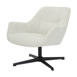 Livingfurn fauteuils daphne greige licht stof