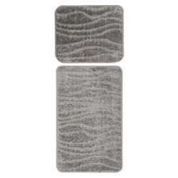 Muratap Bari badmat / toiletmat badkamer set 2-delig wasbaar anti-slip -