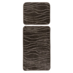 Muratap Bari badmat / toiletmat badkamer set 2-delig wasbaar anti-slip -
