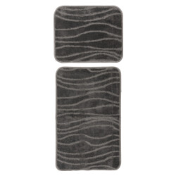 Muratap Bari badmat / toiletmat badkamer set 2-delig wasbaar anti-slip -