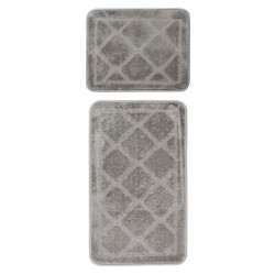Muratap Bari badmat / toiletmat badkamer set 2-delig wasbaar anti-slip -