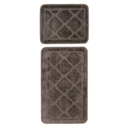 Muratap Bari badmat / toiletmat badkamer set 2-delig wasbaar anti-slip -
