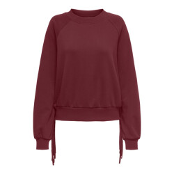 Only Onljett ls o-neck emb. box swt wijn
