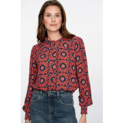 Geisha 53611-20 420 blouse print pink/blue