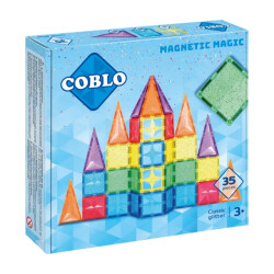 Coblo Magnetische bouwstenen glitter 35-delig