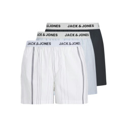 Jack & Jones Heren wijde boxershorts geweven katoen jacanchor 3-pack multicolor