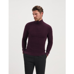 Saint Steve Dominic 240906 80012 plum melange heren trui