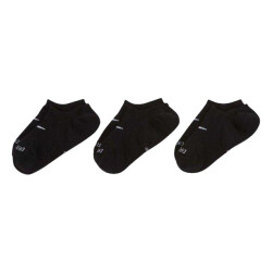 Nike Uniseks adult plus cush footie dri-fit everyday no-show sokken (pak van 3)