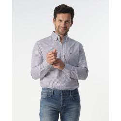 Campbell casual overhemd met lange mouwen