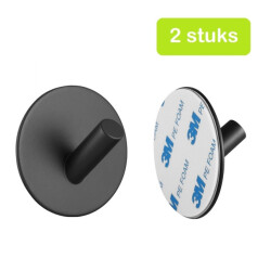 Xivada Handdoekhaakjes xavi zelfklevend rvs - set van 2